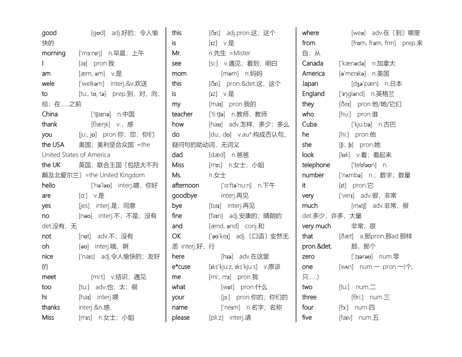 有音标的仁爱版初中英语单词一本通_第1页