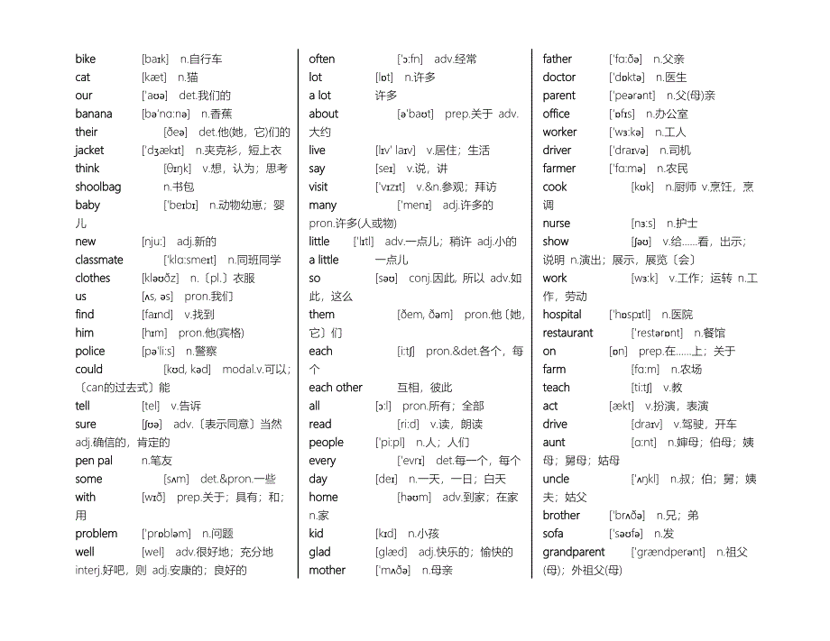 有音标的仁爱版初中英语单词一本通_第4页