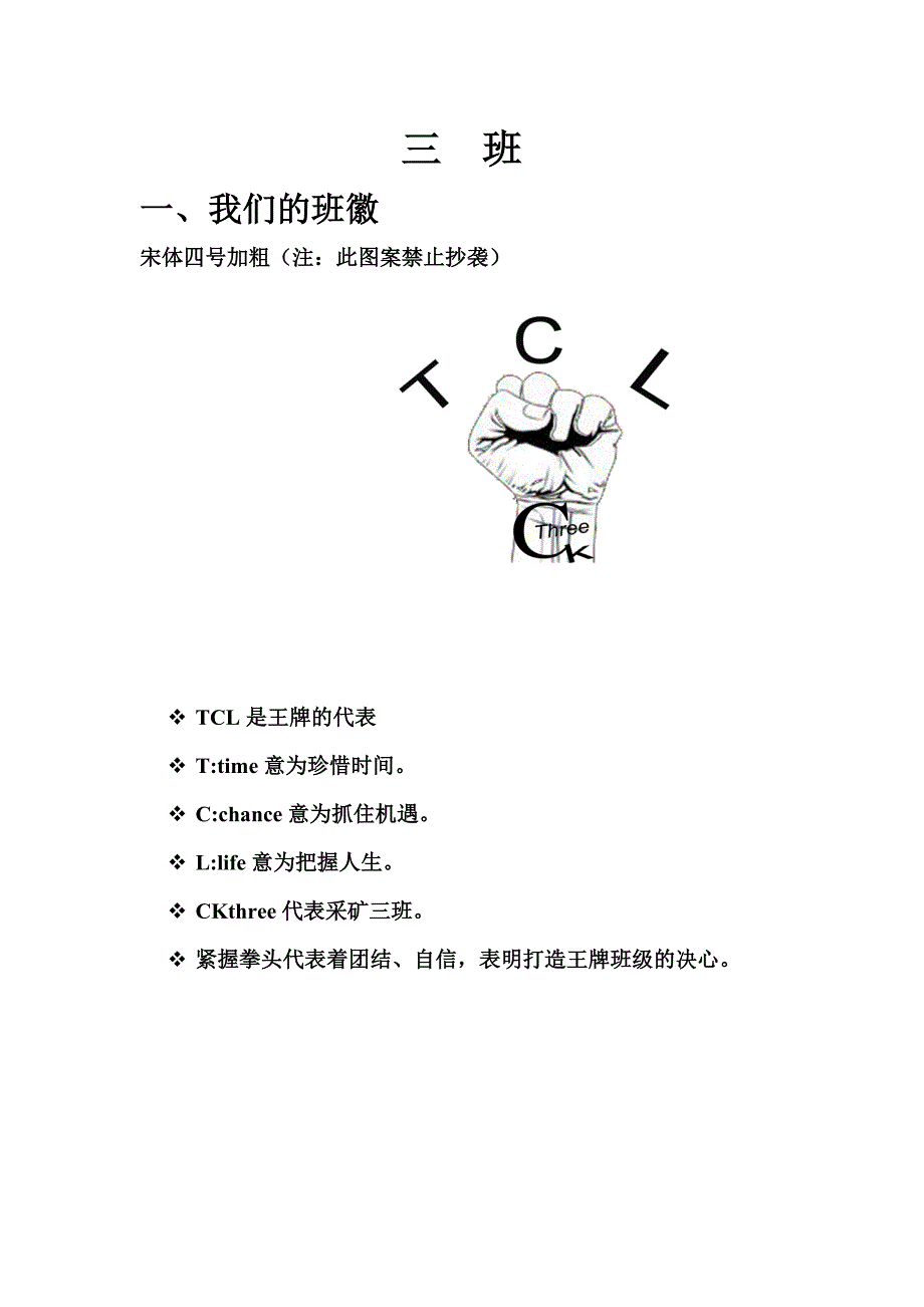 班级文化建设文字材料模板_第3页