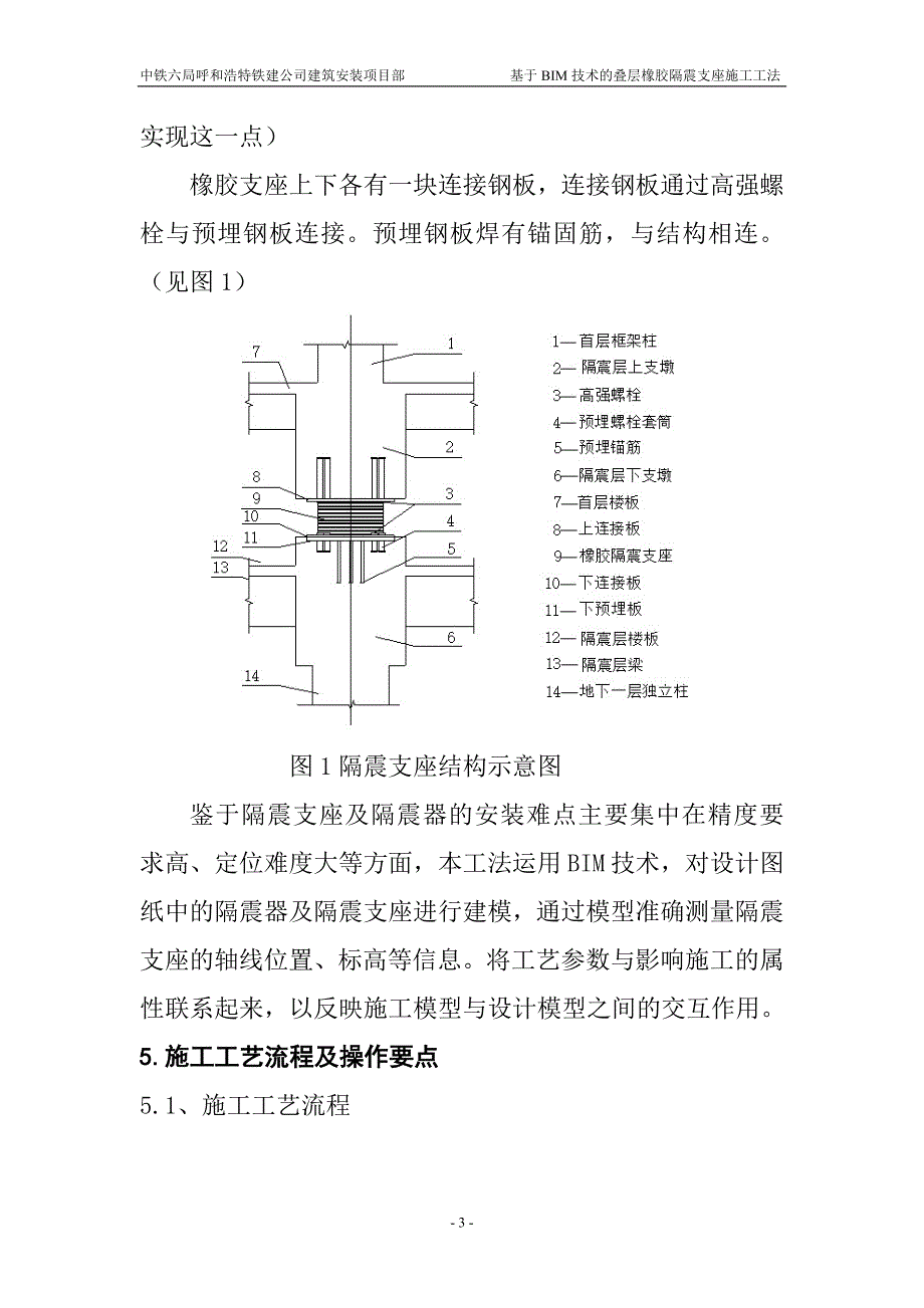 基于BIM技术的叠层橡胶隔震支座施工工法模板_第5页