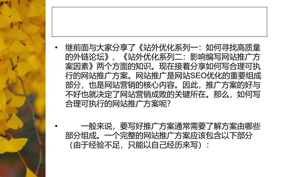 如何写合理可执行的网站推广方案_第2页