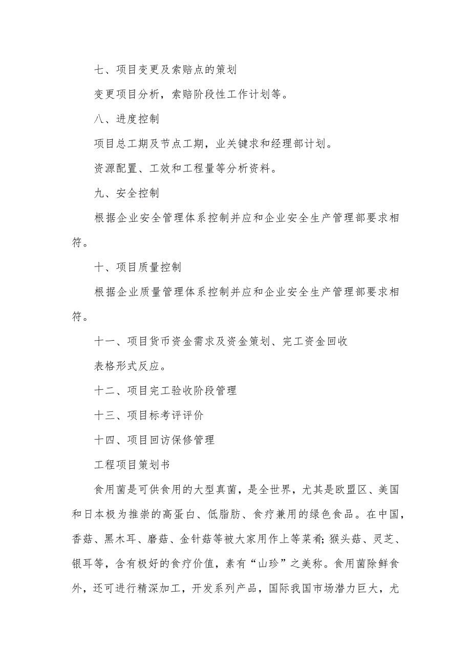 工程项目策划书格式_第3页