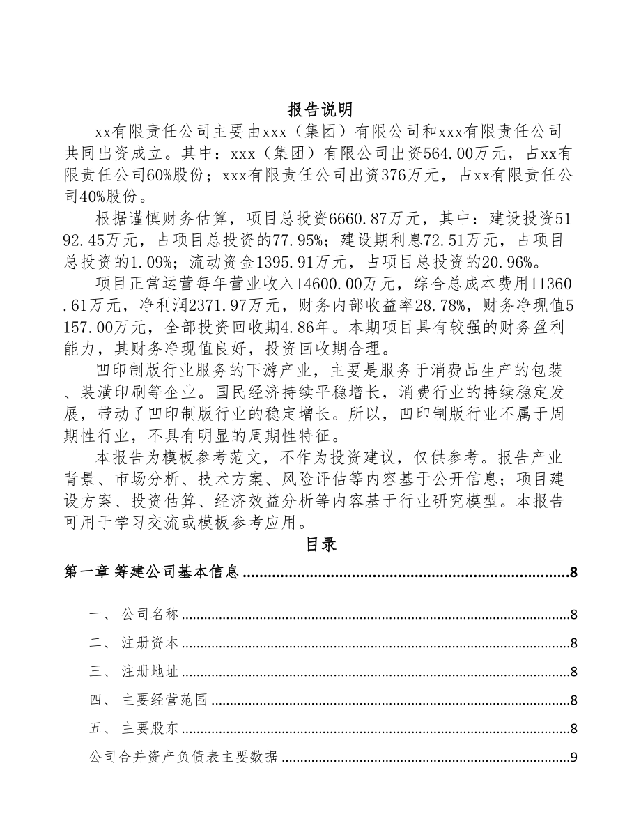 东莞关于成立印版公司可行性报告(DOC 80页)_第2页