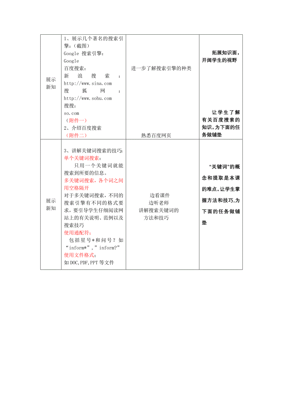 网络信息搜索与交流教案设计_第3页