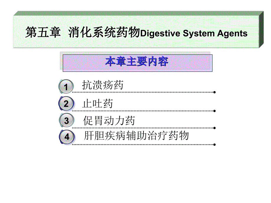 药物化学PPT课件第五章消化系统药物_第2页