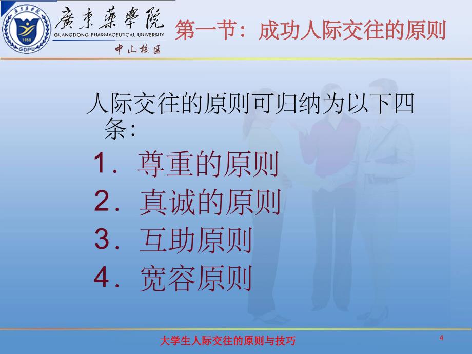 大学生人际交往的原则和技巧课件_第4页