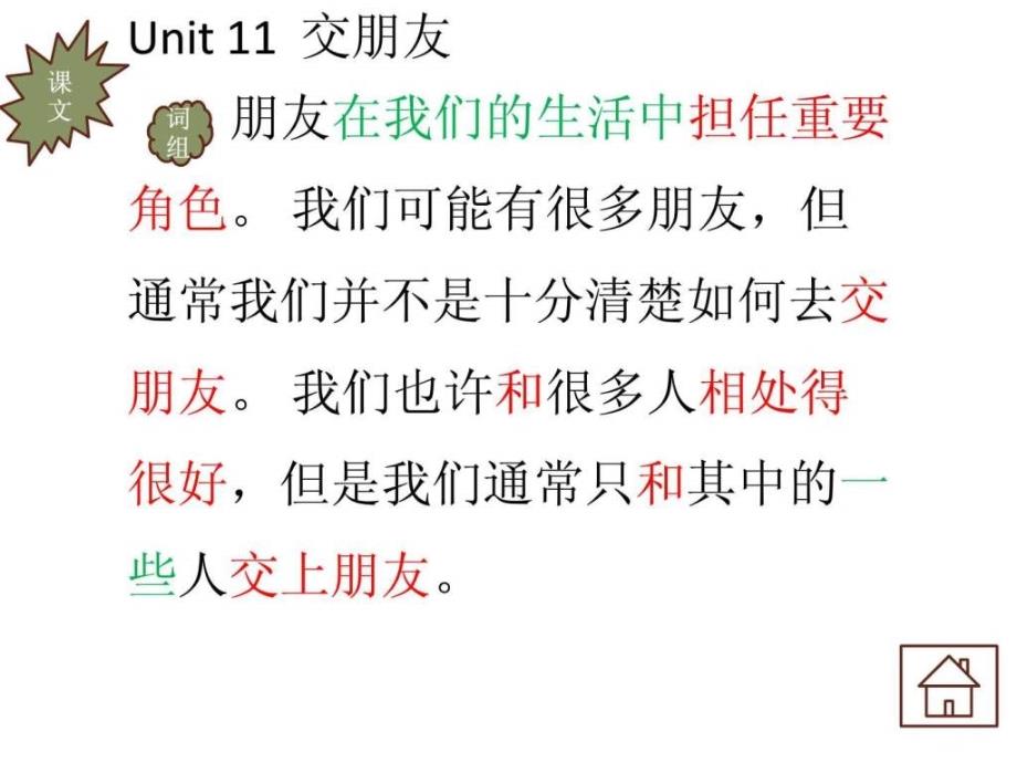 中职教材英语基础模块上册Unit11MakingFriends课件.ppt_第3页