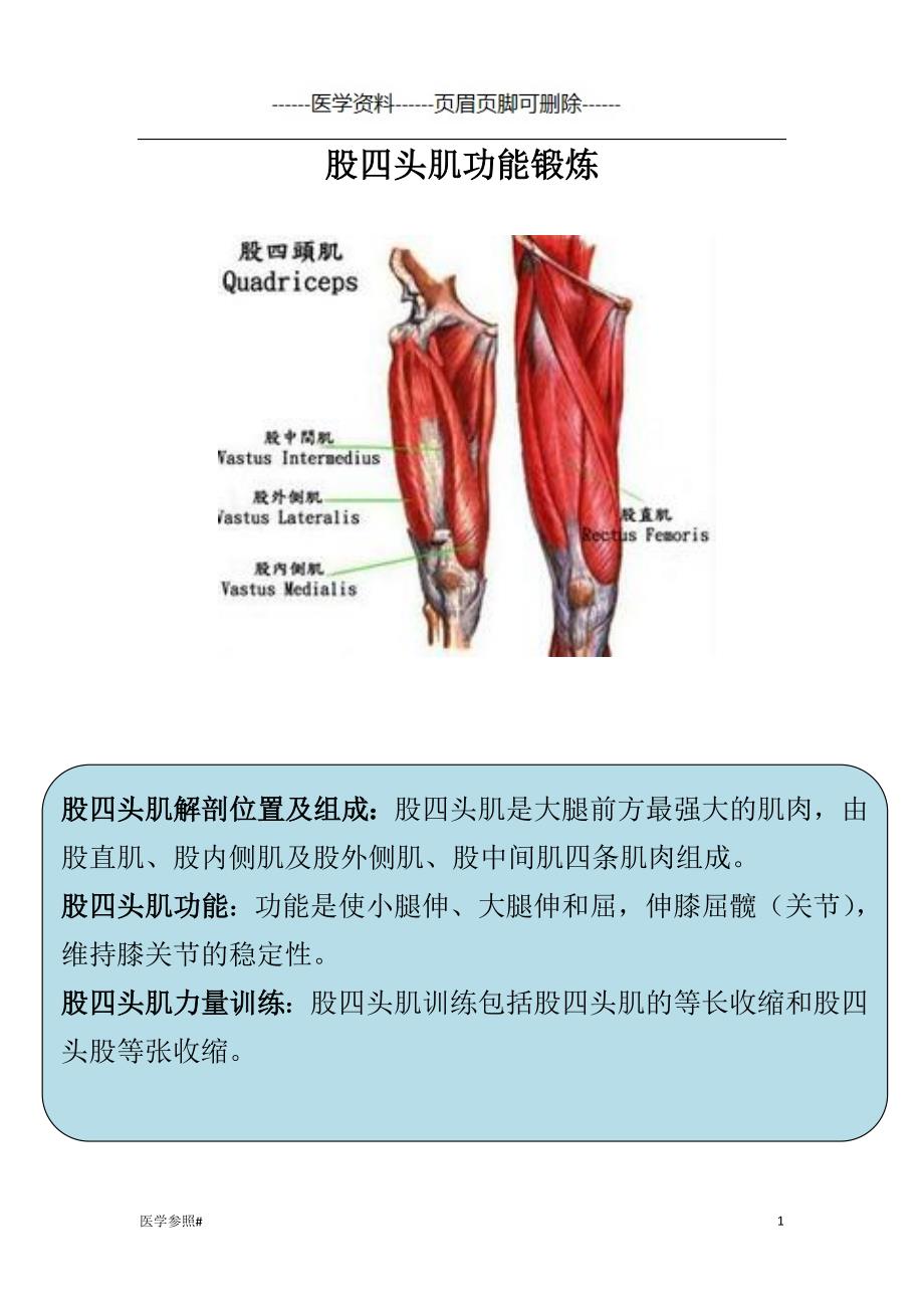 股四头肌锻炼[医学参照]_第1页