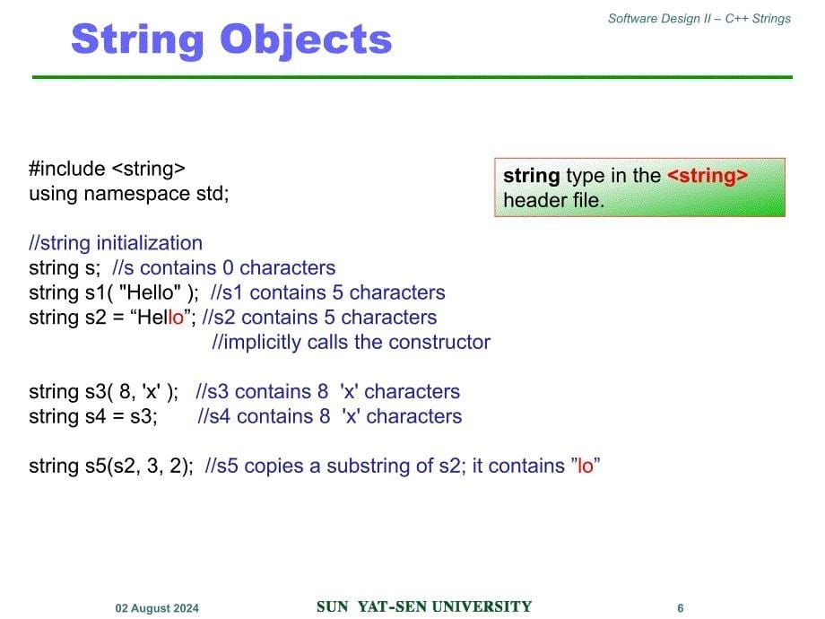 软件设计课件：Lecture 11 Strings_第5页