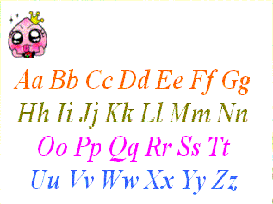 26个英语字母趣味教学ppt课件_第2页