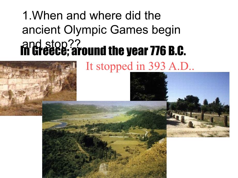 人教新课标必修2Unit2TheOlympicGames_第3页