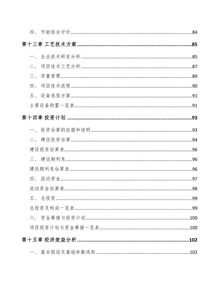 嘉峪关市汽车内外饰件项目可行性研究报告_第5页