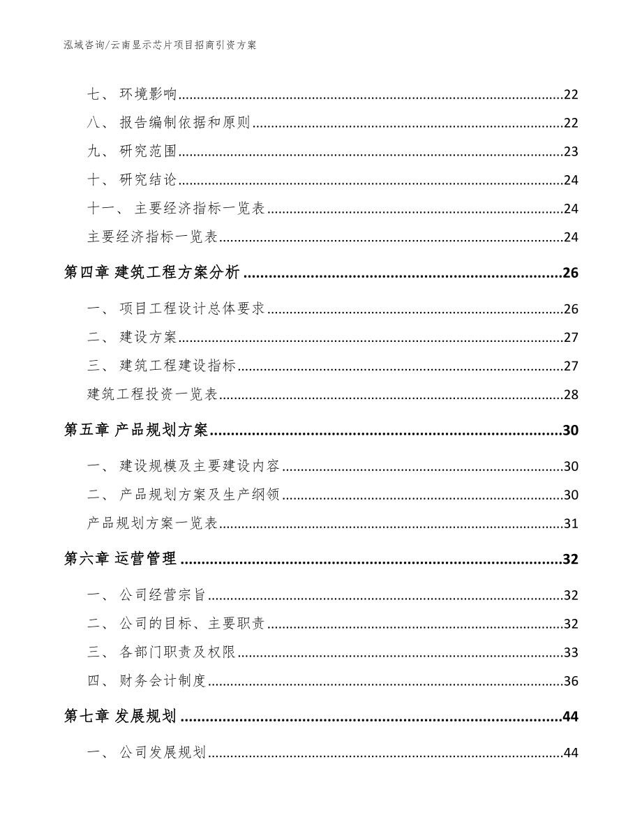 云南显示芯片项目招商引资方案_第2页