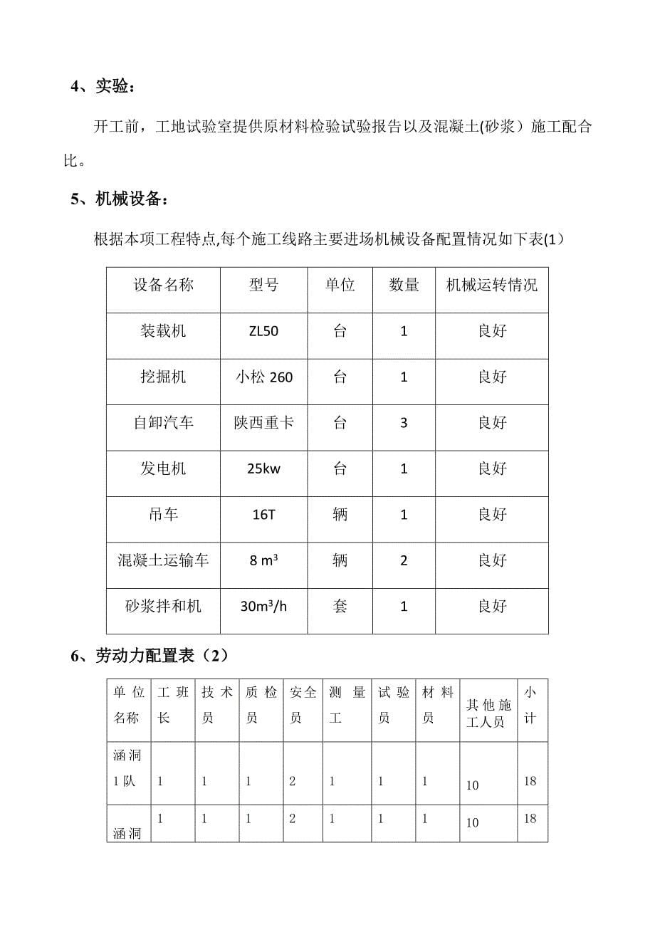 【施工管理】明板涵工程施工方案_第5页