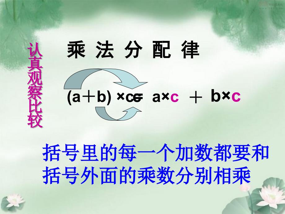 苏教版四年级数学下册乘法分配律的应用课件_第3页