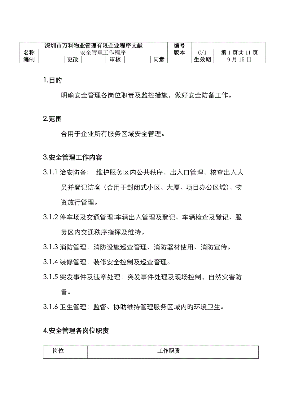 万科安全管理工作程序.介绍_第1页