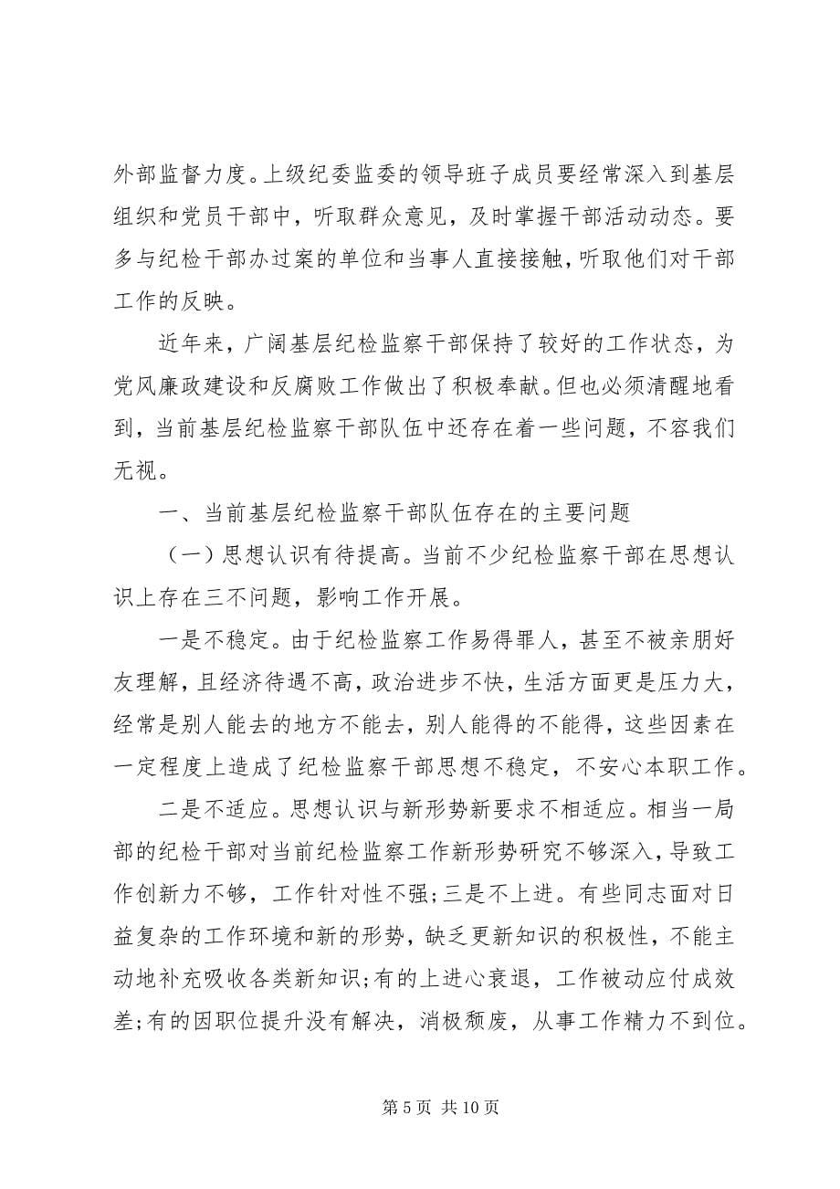 2023年纪检干部问题解决建议.docx_第5页