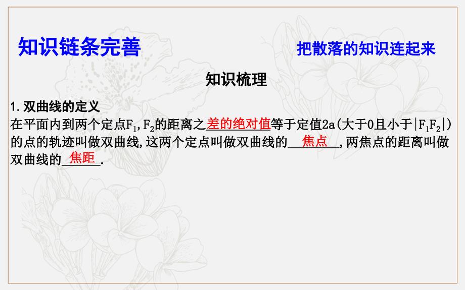 版导与练一轮复习理科数学课件：第八篇　平面解析几何必修2、选修11 第5节　双曲线_第4页