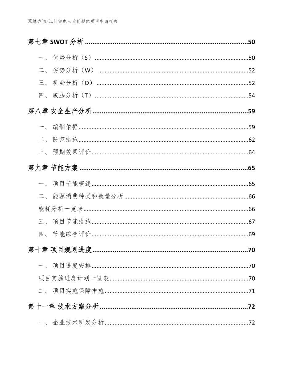 江门锂电三元前驱体项目申请报告【模板范文】_第5页