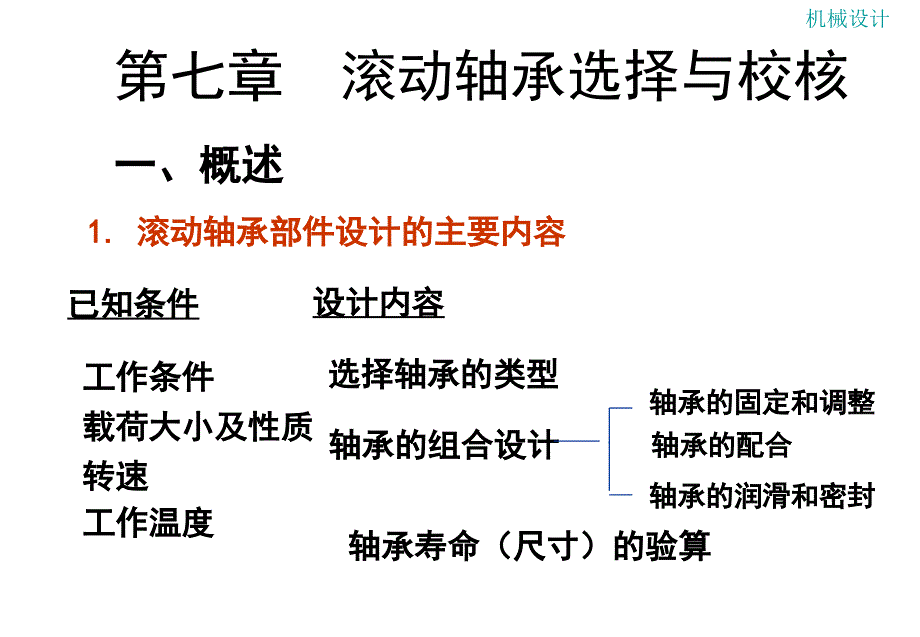 滚动轴承的选择与校核_第1页