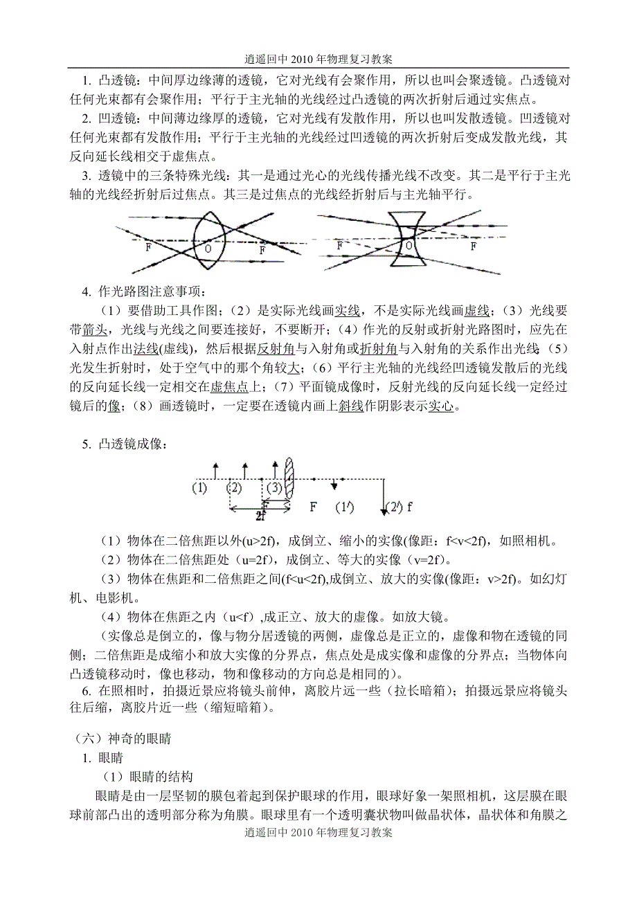 凸透镜、凹透镜成像规律及应用.doc_第2页