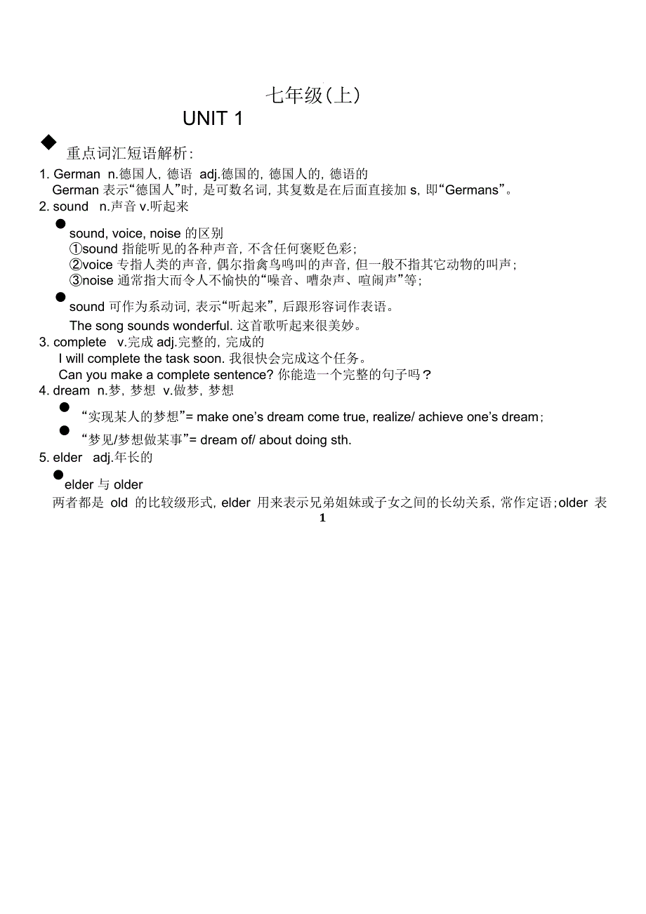 沪教牛津版七年级上册unit1讲义.pdf_第1页
