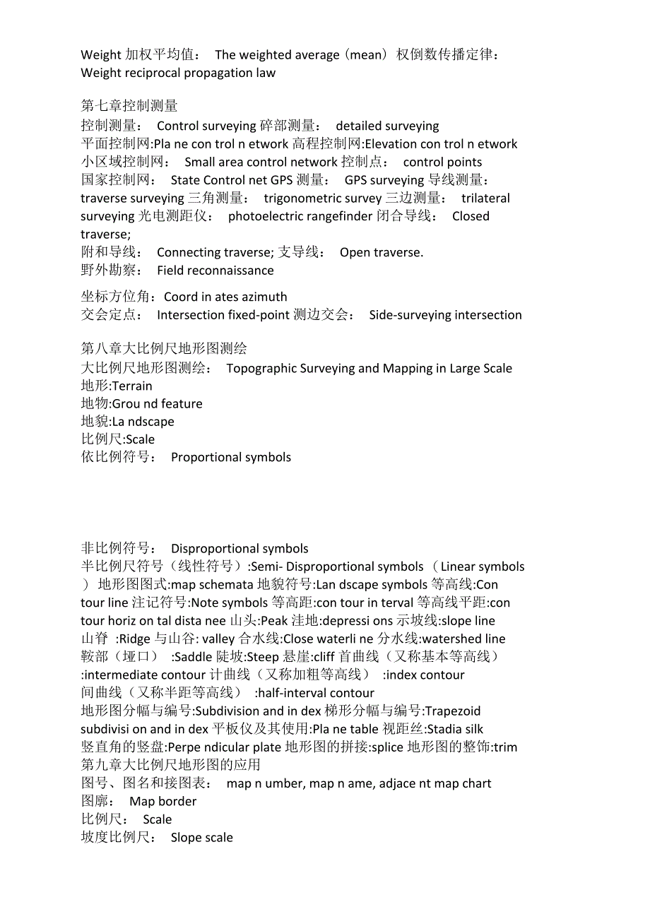 测量学英文专业术语_第3页