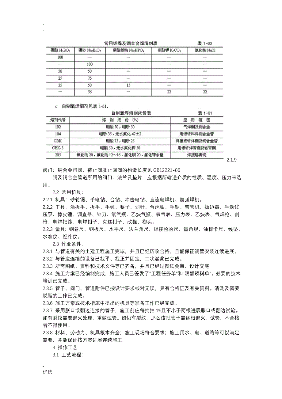 紫铜、黄铜管道安装工艺_第4页