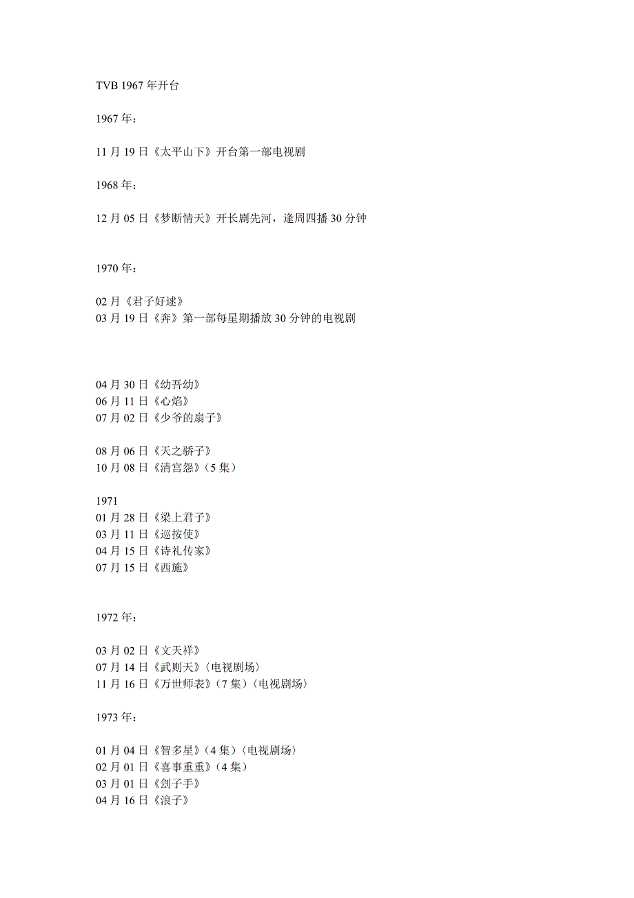 TVB经典古装剧.doc_第1页