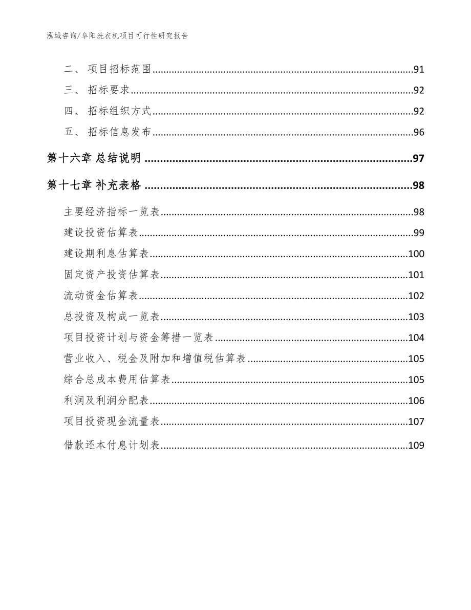 阜阳洗衣机项目可行性研究报告参考范文_第5页