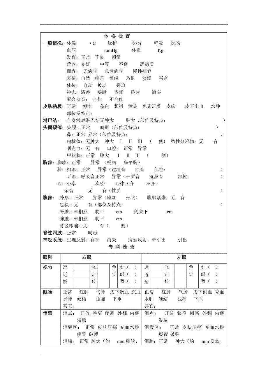 眼科病历模版_第2页