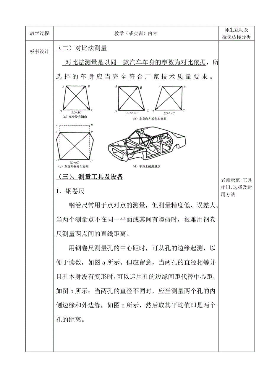 课题1-6汽车车身检验、测量与矫正_第2页