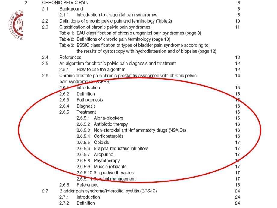 欧洲北美中国慢性前列腺炎诊治指南比较_第5页