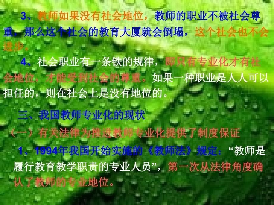 教师专业化与继续教育有关政策_第5页