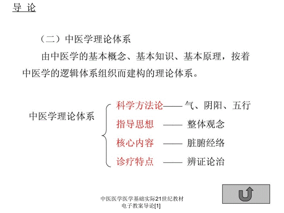 中医医学医学基础实际21世纪教材电子教案导论[1]_第3页