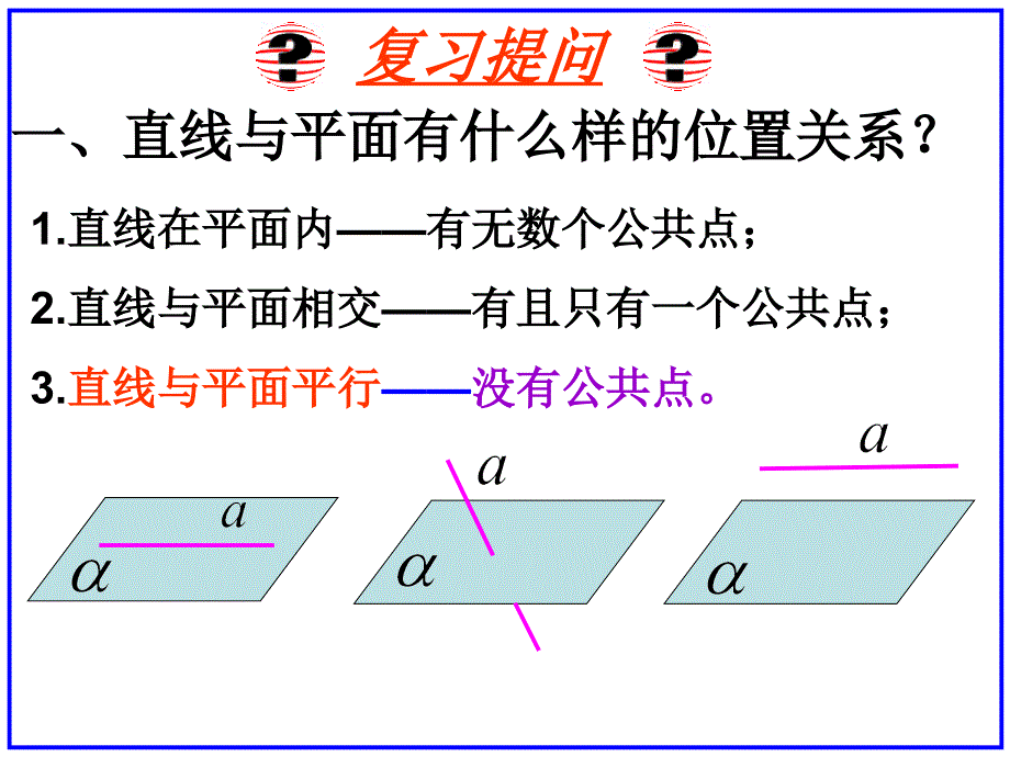 线面平行和面面平行的性质定理_第2页