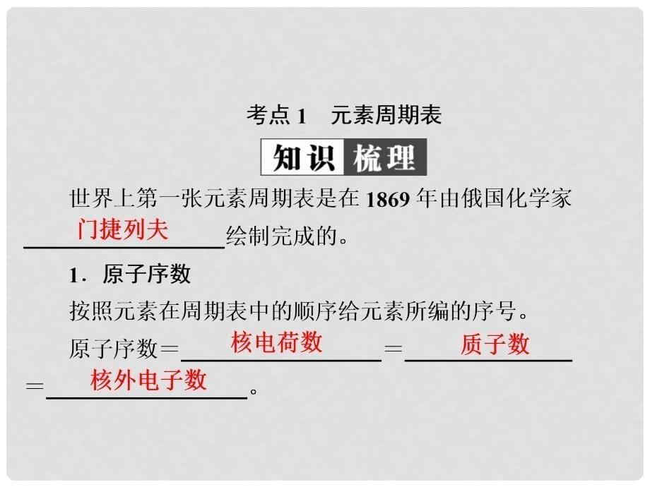 高考化学一轮复习 第5章 物质结构 元素周期律 第2节 元素周期表和元素周期律课件_第5页