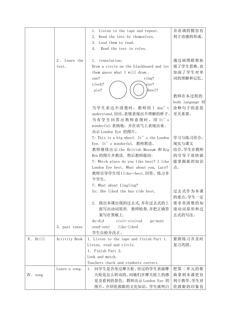 2021-2022年五年级英语上册 Module2 unit2教案 外研版_第3页