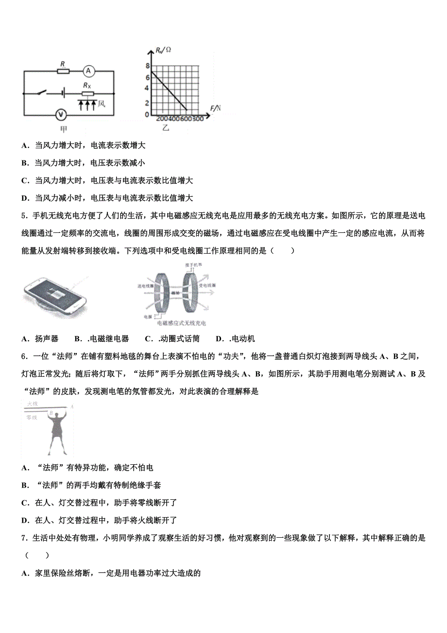 2022-2023学年安徽省淮南市潘集区中考物理最后冲刺浓缩精华卷含解析_第2页