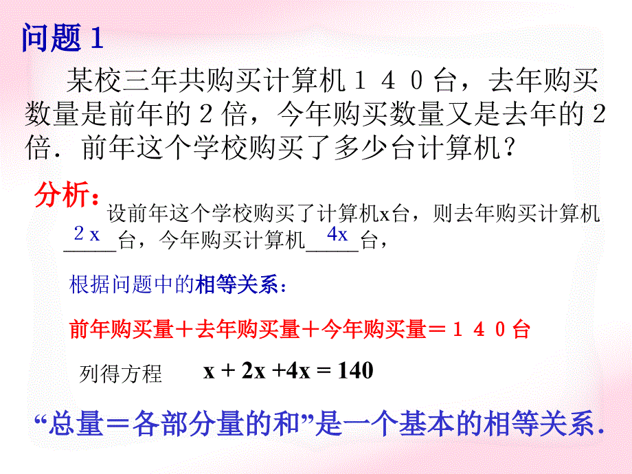 数学七年级上人教新课标32解一元一次方程一合并同类项与移项课件1_第3页