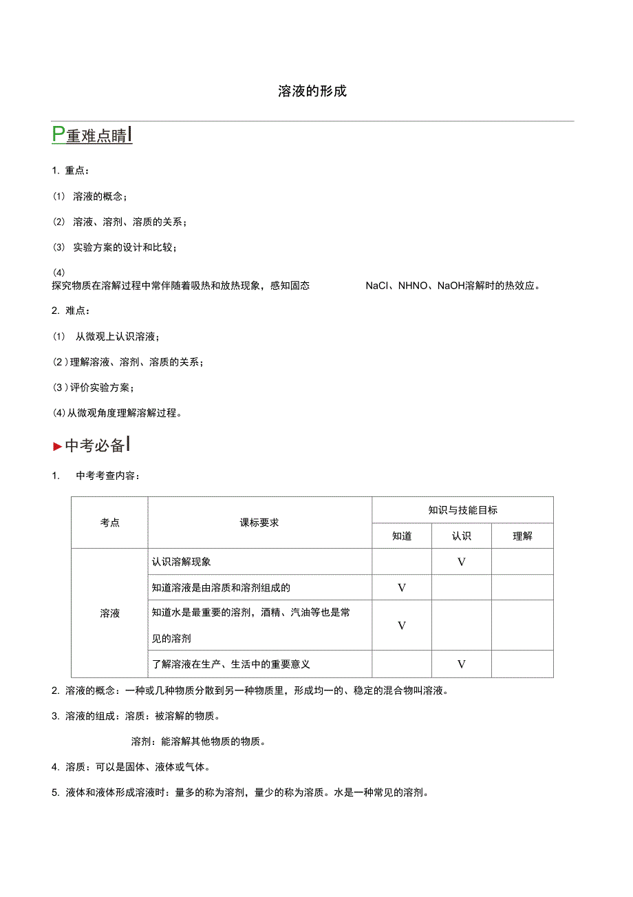 九年级化学下册天天练第26课时溶液的形成试题新版新人教版_第1页