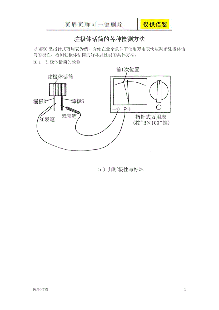 元器件的各种检测方法【行业一类】_第1页