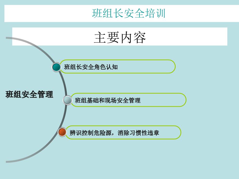 班组长安全管理培训课件_第2页