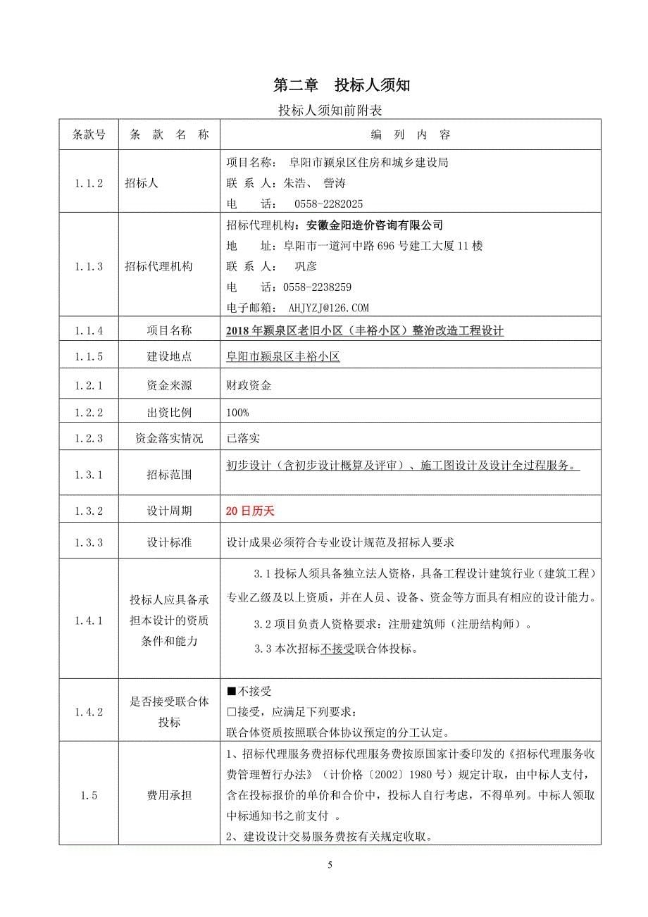 2018年颍泉区老旧小区丰裕小区整治改造工程设计_第5页