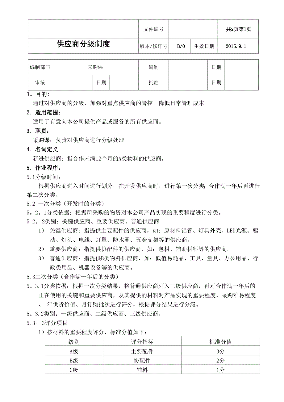 供应商分级制度_第1页