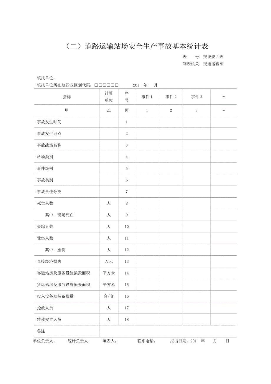 交通局安全报表_第5页