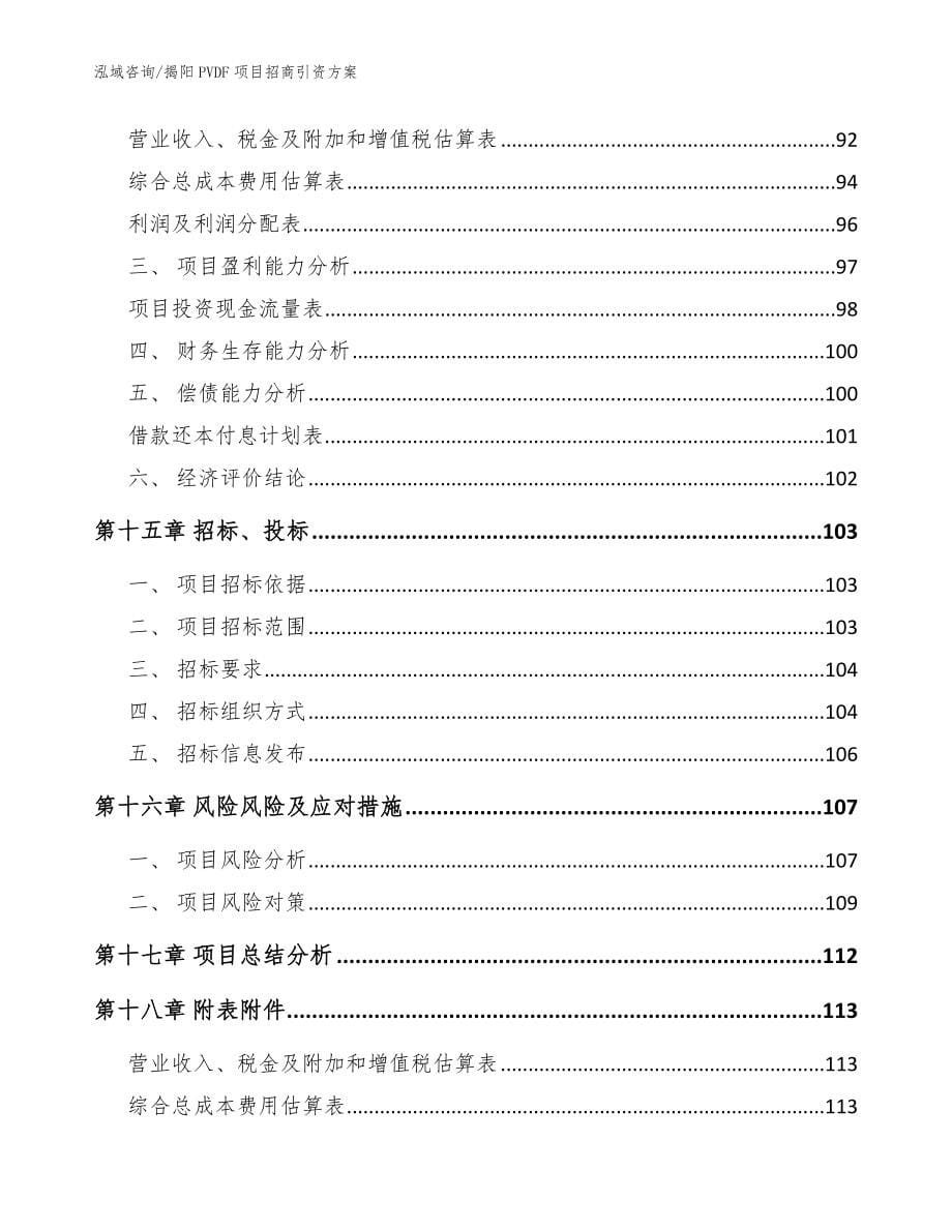 揭阳PVDF项目招商引资方案_模板范本_第5页