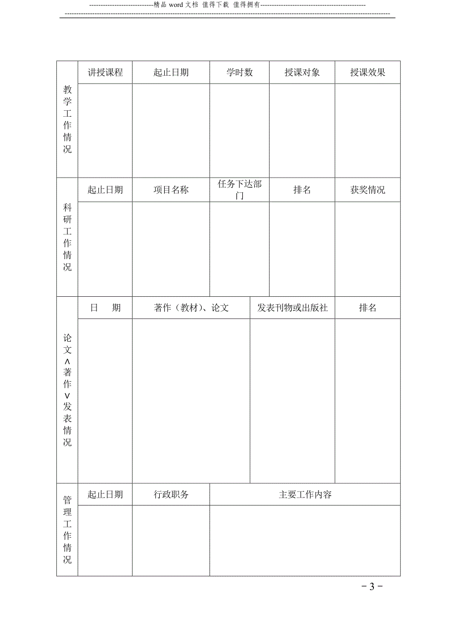 湖南省普通高校青年骨干教师培养对象考核表.doc_第3页