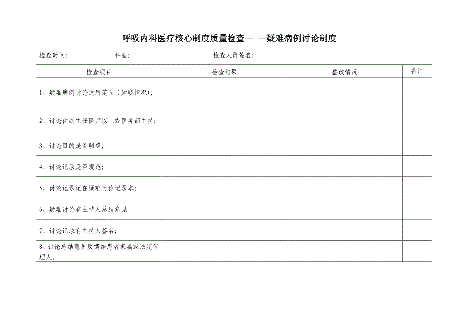 呼吸内科核心制度检查表.doc_第2页