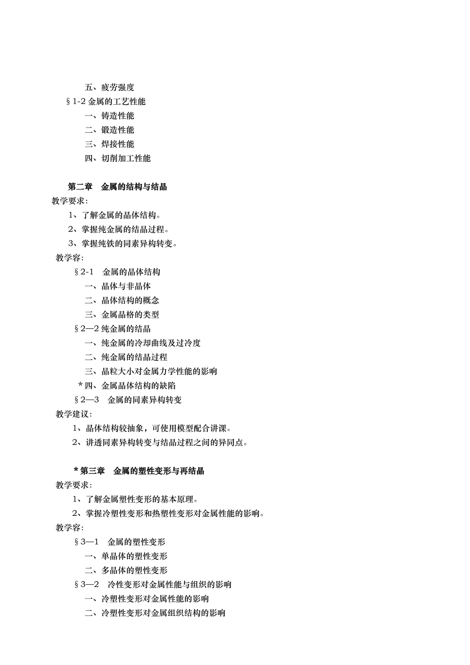 金属材料与热处理课程教学大纲_第2页